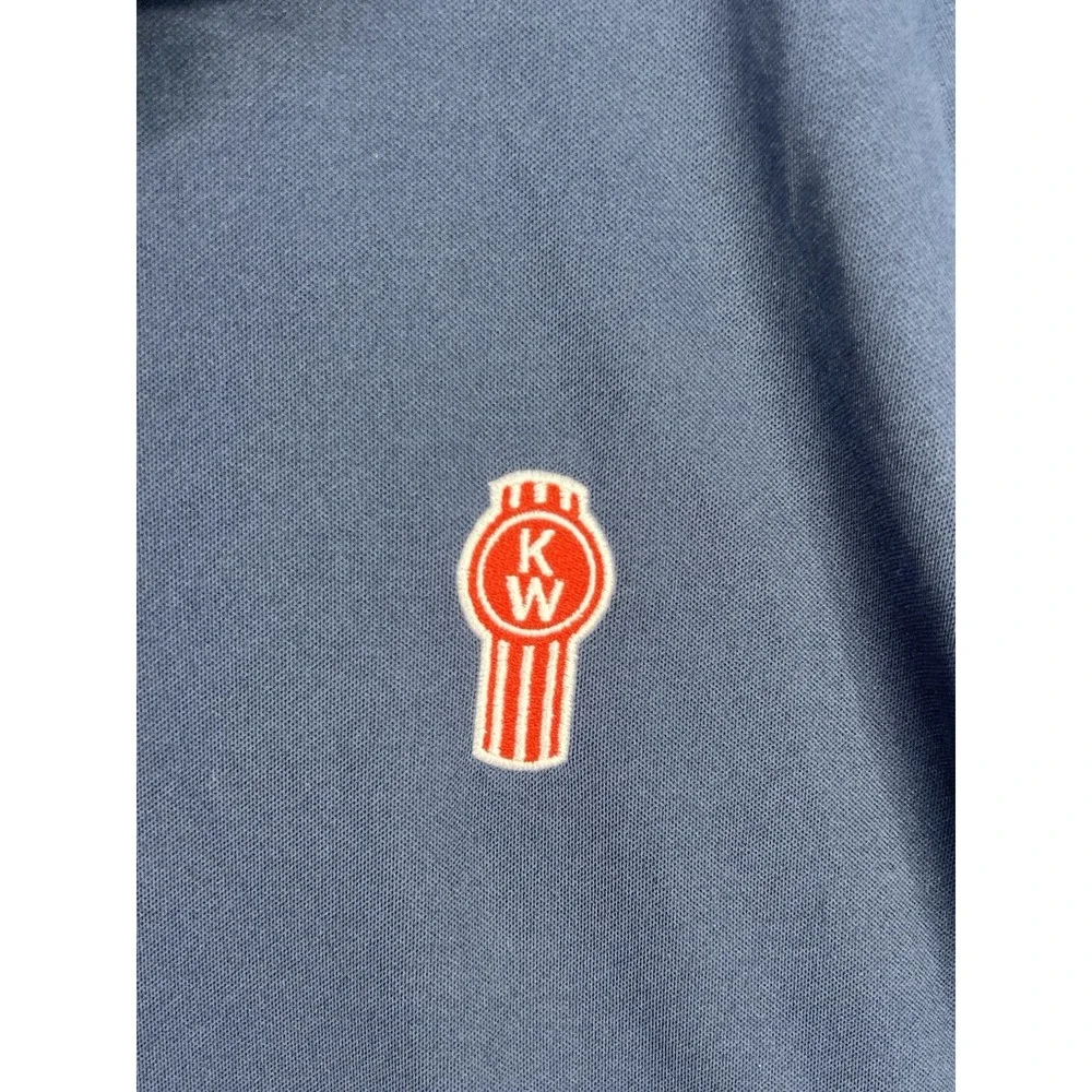 Nike Dri-Fit‎ Golf Polo Micro Pique 2.0 Men's Blue Shirt Kenworth Embroider Logo